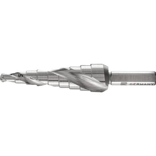 Getrapte boor HSS 9 boortrappen Ø 4-12 mm drievlaks-schacht-Ø 6 mm