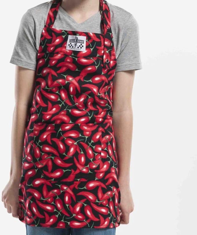 Chaud Devant - Kinderschort Hobbyschort - Chili Peper - 50 x 55 cm