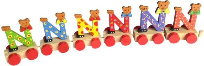 Lettertrein N | * totale trein pas vanaf 3, diverse, wagonnetjes bestellen aub