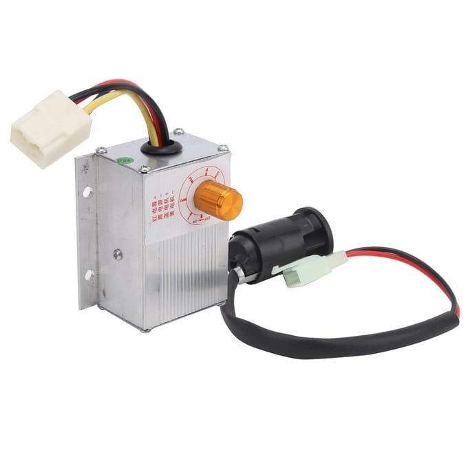 12V 250W Snelheidsregelaar met Elektrische Slotset voor Elektrische Fiets E-bike white