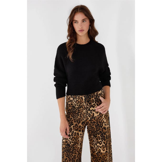 Crew Neck Cropped Trui