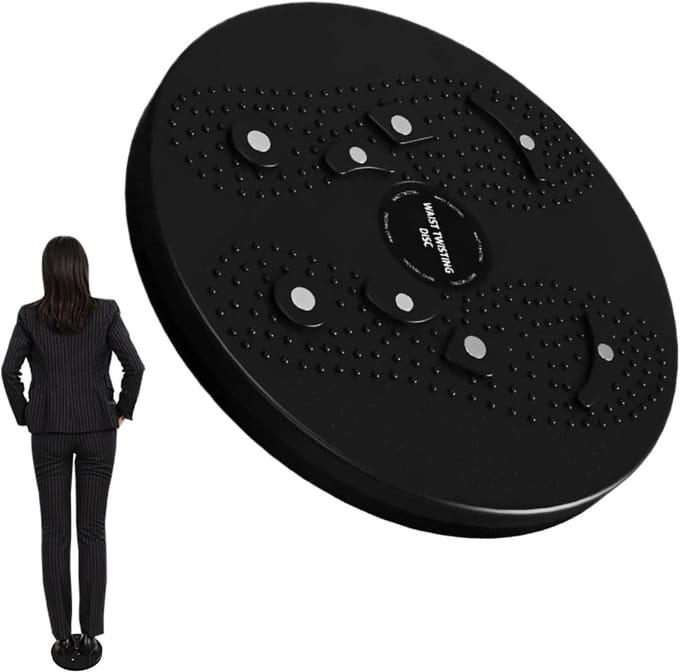 Oefenmachine Taille - Trainingsschijf Buikspieren - Thuis Lichaamsvorming - Met Magnetische Voetmassage - Capaciteit 90kg