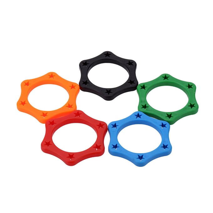 5 stuks rubberen draadloze handmicrofoon anti-rolbeschermingsring