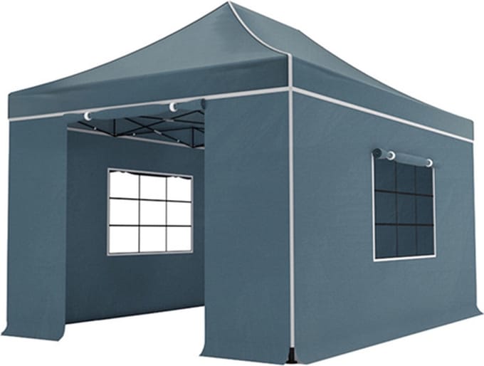 Easy up 3x4,5m grijs luxe partytent opvouwbaar