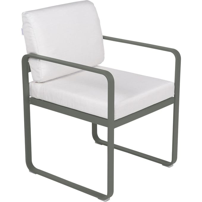 Fermob BELLEVIE fauteuil voor de eethoek - 48 rozemarijn mat - 81 witgrijs