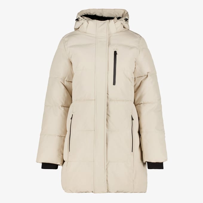 Kjelvik gewatteerde dames outdoor jas beige - Maat L