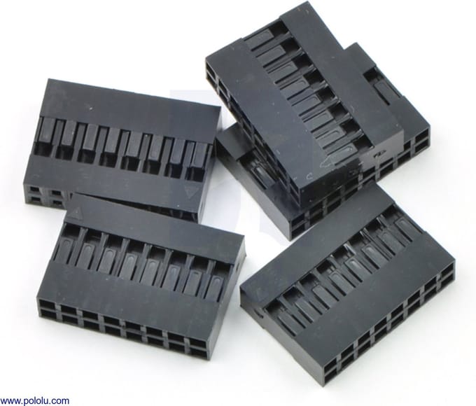 Dupont stekker Behuizing 2x8pin 5 stuks Pololu-1916