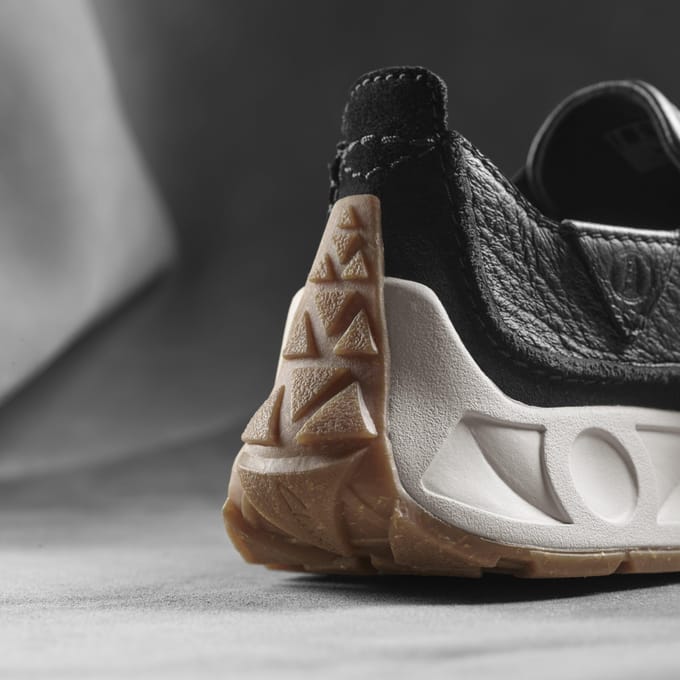 Craft Speed. Zwarte Leren Sneakers