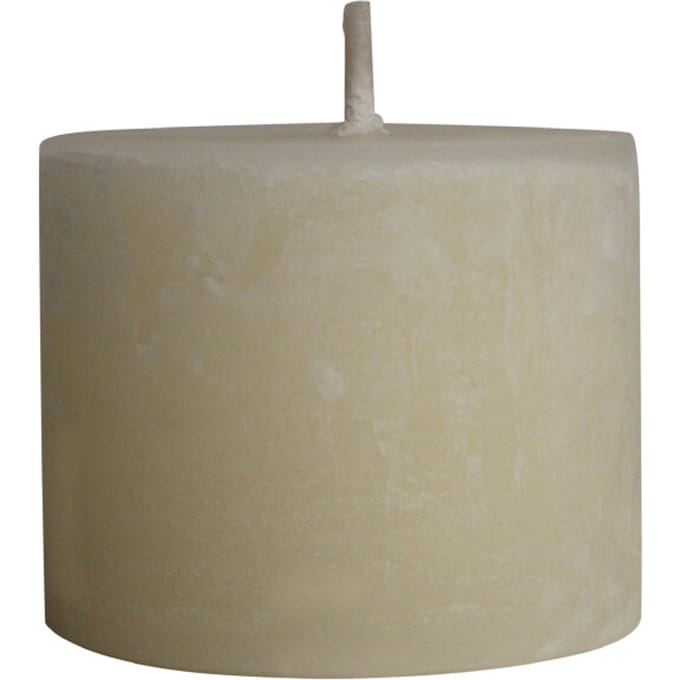 PTMD - Kaars Rustic Outdoor - Wit - 15x15x12cm