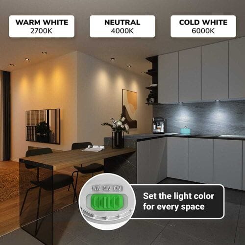 HOFTRONIC Dimbare LED modules - 6 watt 570 lumen - CCT instelbare lichtkleur 2700K/4000K/6000K