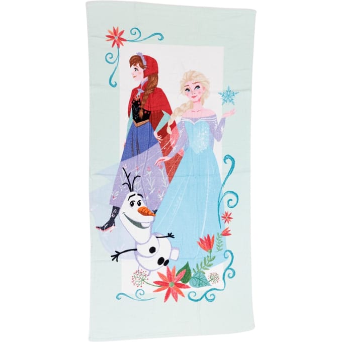 Frozen strandlaken Anna, Elsa & Olaf 70 x 140 cm