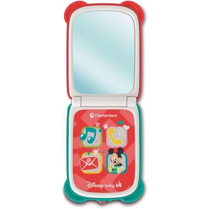 Clementoni - Flip Phone voor Kinderen - Mickey Mouse - Interactief Speelgoed - Vanaf 9 maanden