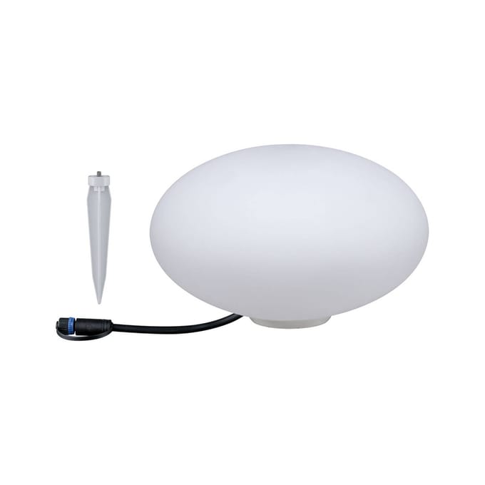 Plug & Shine LED-lichtobject Stone IP67 3000K 2,8W Wit