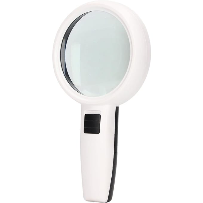 Loupe 30X HD Loupe à main éclairée avec interrupteur antidérapant