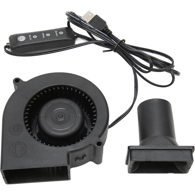 USB Blower Ventilator 3.8in 3 Snelheidsmodus DC 5V Borstelloos 3800 RPM 22 CFM Computer Koelventilator voor PC black