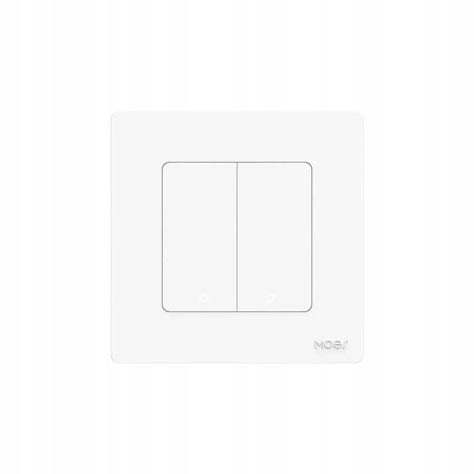 Moes Star Ring Zigbee Schakelaar 2-Gang Wit Tuya
