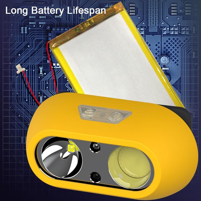 Lichtgewicht koplamp Outdoor Camping Vissen Multi-modi koplamp Waterdichte koplamp USB zwart
