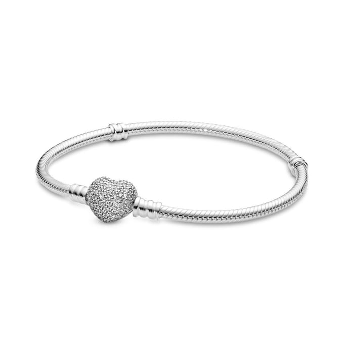 Pandora Armband zilver met Hartsluiting 19 cm 590727CZ-19