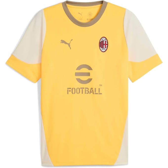 Puma Ac Milan 25/26 Training T-shirt Met Korte Mouwen Geel M Man