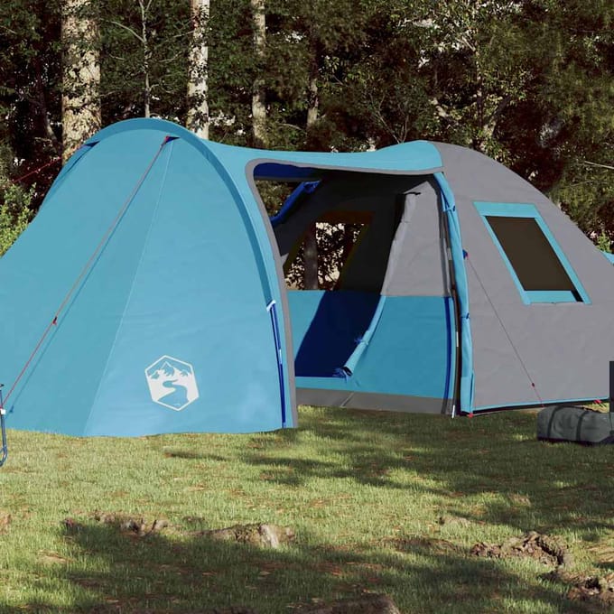 Vidaxl Gezinstent, Koepeltent, 6-Pers., Blauw, Waterdicht