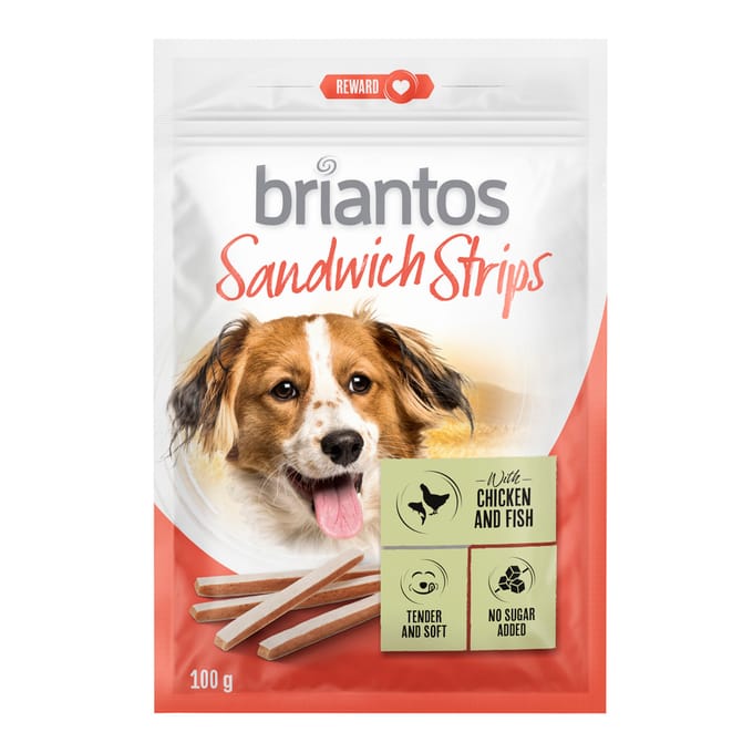 Briantos Sandwich Strips voor honden - 2 x 100 g