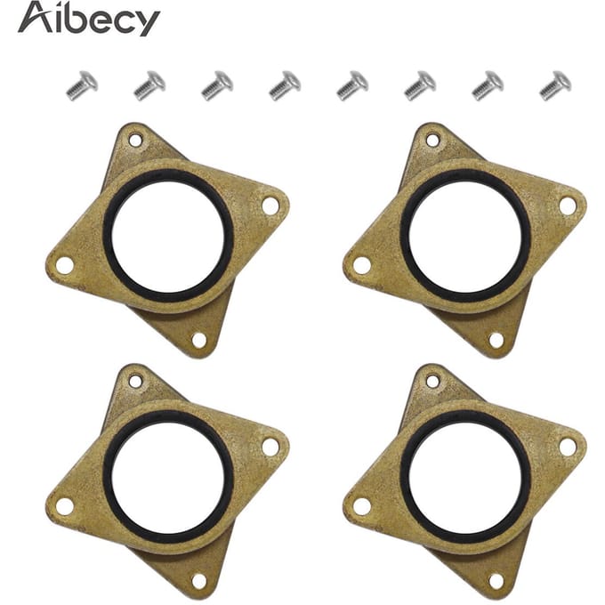 Aibecy 4-delige messing en rubberen stappenmotor trillingsdemper schokdemper veelkleurig