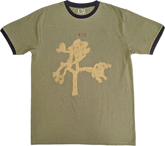 U2 - Joshua Tree Europe 1987 Heren T-shirt - S - Groen