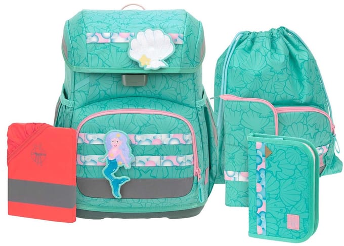Lässig School Set Light Unique - Schooltas Set 6tlg. 960g (seashell turqouise)