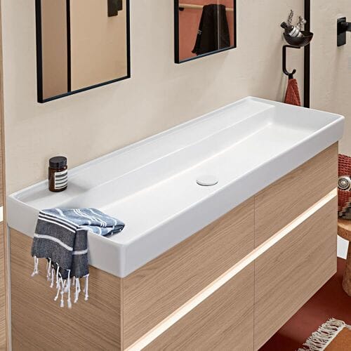Villeroy & Boch Collaro cabinet washbasin 120 cm without overflow, without tap hole 4A33C301