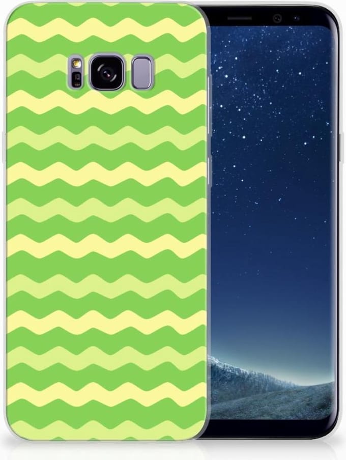 Samsung Galaxy S8 Plus TPU bumper Waves Green