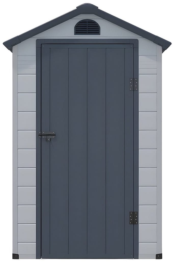 Vente-unique Tuinschuur van hars CESIO - Grijs - 1,39 m²