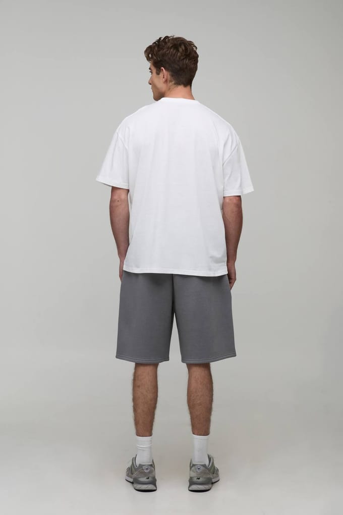 Essential Baggy Fit Jersey Short | Grey | Size XS