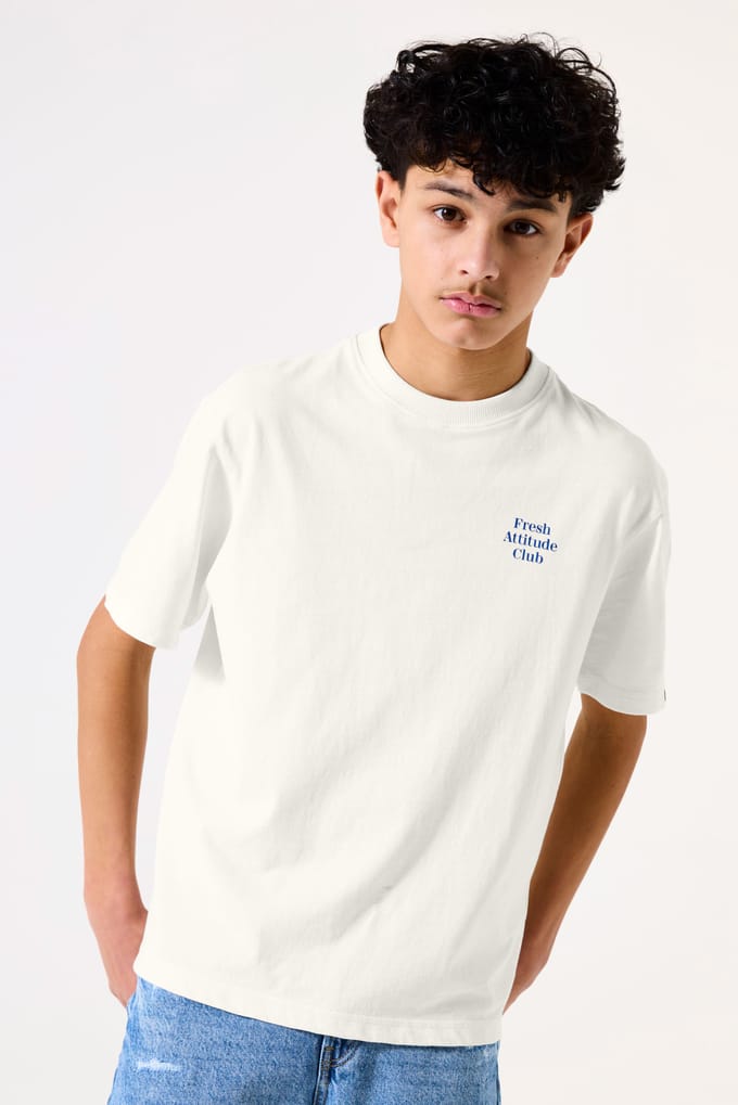 GARCIA Gebroken wit T-shirt