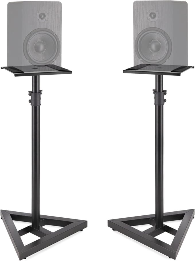 REN® Luidspreker Standaard - Standaard - Luidsprekerstandaard - Zwart - 46cm x 46cm x 66cm
