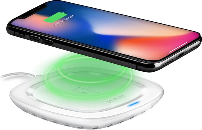 SBS TEWIRELESSQI5WW oplader voor mobiele apparatuur Smartphone Wit Draadloos opladen Binnen