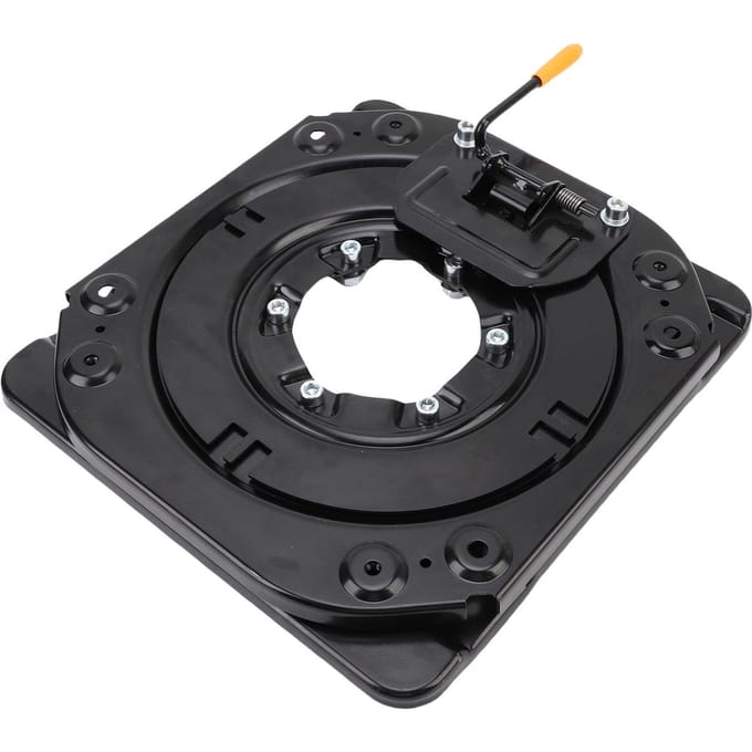 Draaibare Autostoel Basis 360 Graden Rotatie met 4 Vergrendelpunten Heavy Duty Stoel Draaibare Basisplaat voor Camper Van Boot Bus black