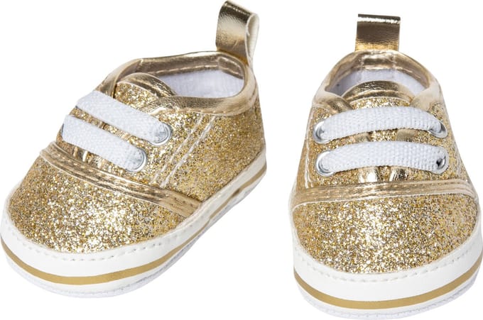 Heless Poppenschoenen Junior 30-34 Cm Goud/wit
