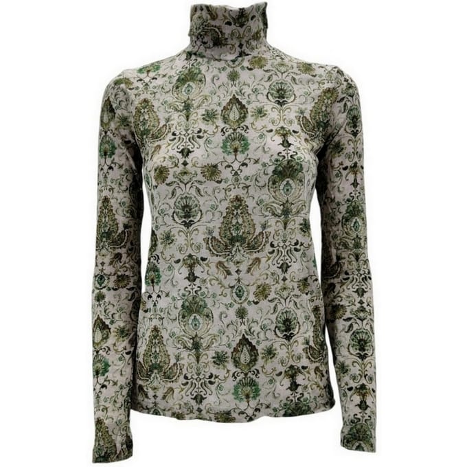 Caliban T-shirt en Polo Beige/verde