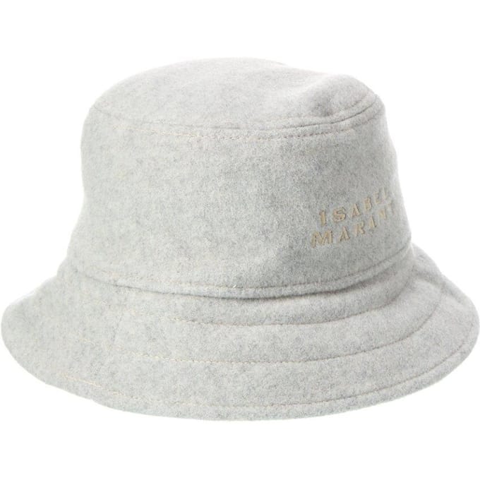 Giorgia wollen vilten bucket hat met logo