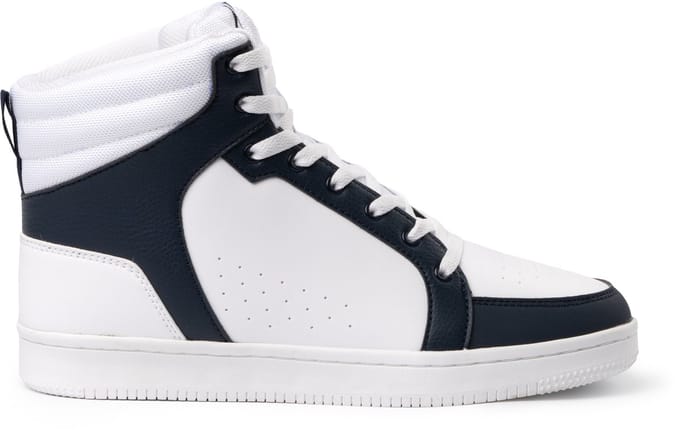 Wit met Blauwe halfhoge sportieve sneaker model Space merk Roly maat 43