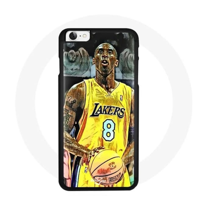 Hoesje - Maniacase - Iphone 5 - Flexibel - Zwart - Patroon Kobe Bryant