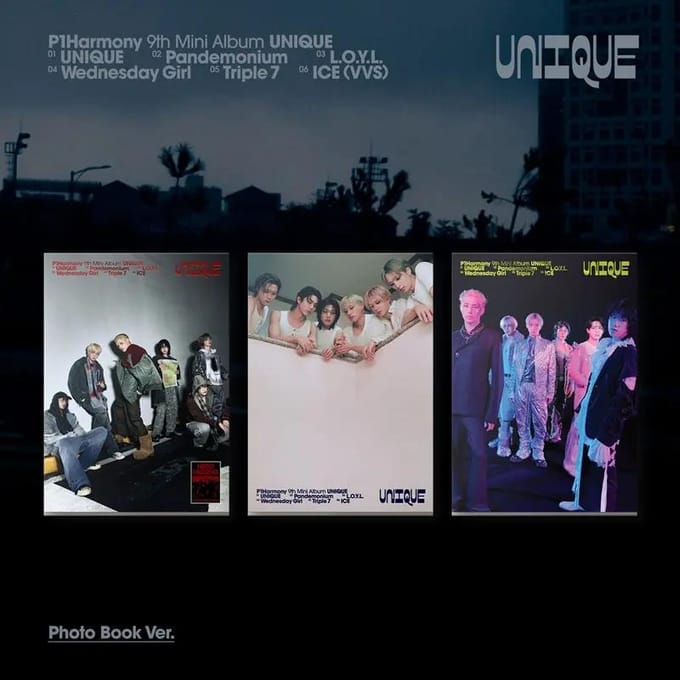 P1Harmony - [UNIQUE] 9e Mini Album FOTOBEK Set