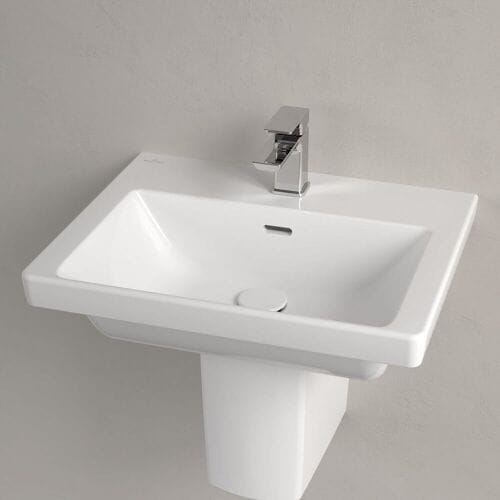 Villeroy & Boch Subway 3.0 washbasin 55 cm, with 1 tap hole, with overflow 4A705501