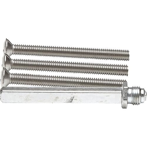 AXA wisselstift RVS + bouten M6x60mm (Set)