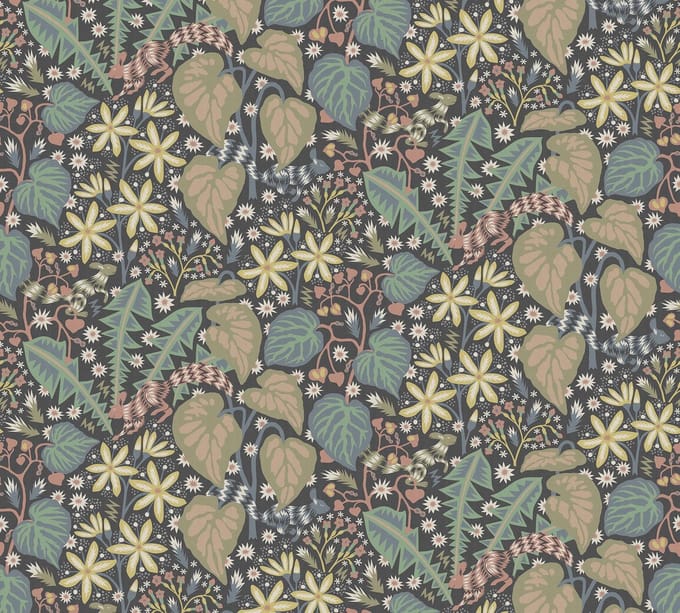 Boråstapeter Vliesbehang 2094 - Swedish Designers - Botanisch Grijs - 49cm x 2.65m