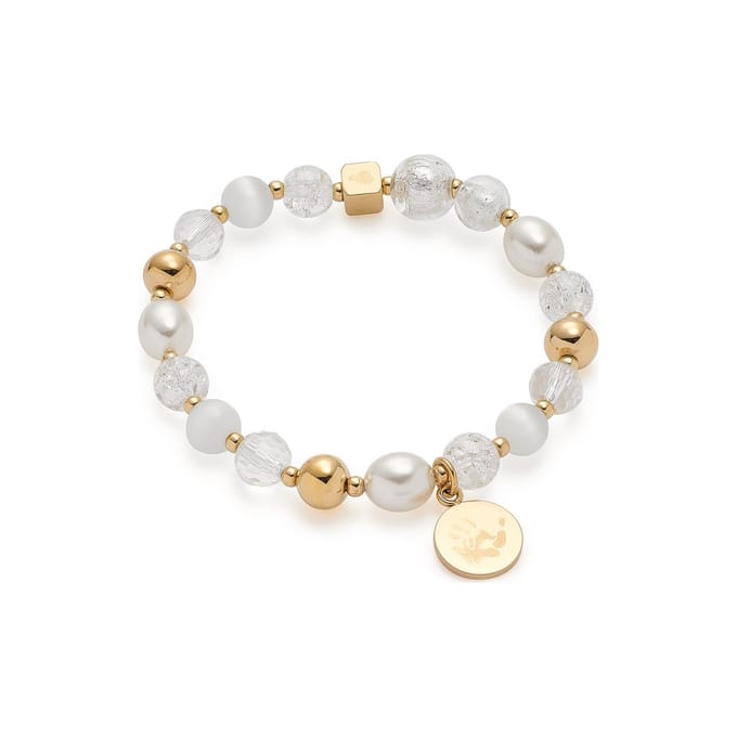 Leonardo Dames Armband edelstaal / glas One Size 87937666