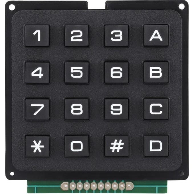 Modules de clavier avec 16 touches 4x4 Boutons-poussoirs Clavier externe pour MCU