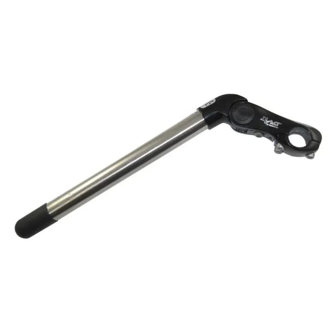 Ergotec Kobra - Stuurpen - Verstelbaar RVS - 25,4 mm - Zwart/Zilver