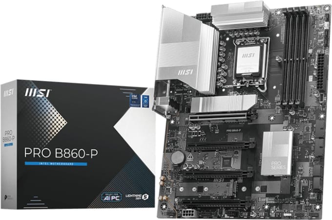 MSI B860-P Moederbord Socket Intel LGA 1851 Vormfactor ATX Moederbord chipset Intel® B860