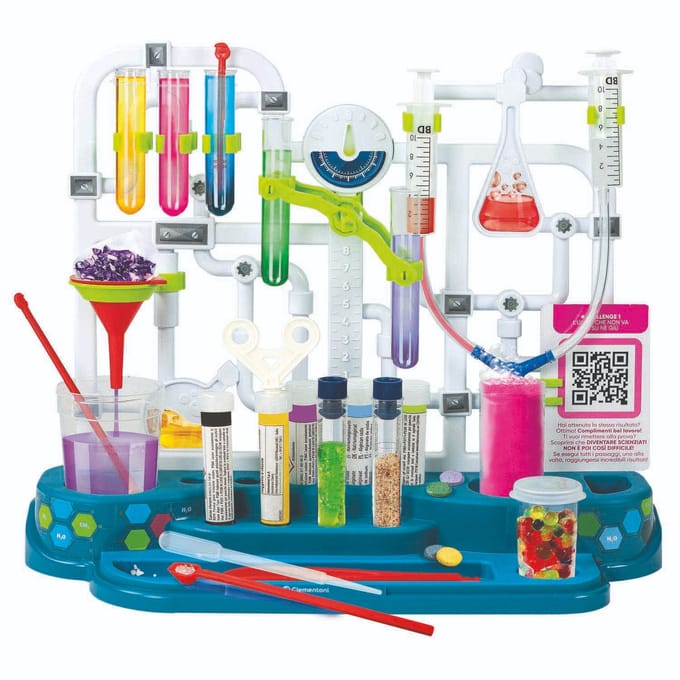 Clementoni Wetenschap & Spel – Super Scheikunde - Experimenteerdoos met vele Experimenten - Laboratorium Speelgoed - 8+ Jaar